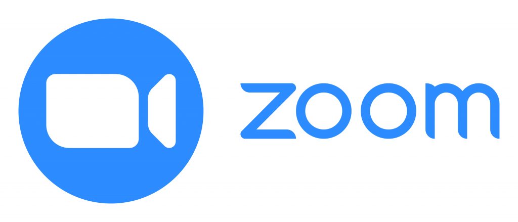 Logo de Zoom, plateforme de visioconférence pour cours en ligne